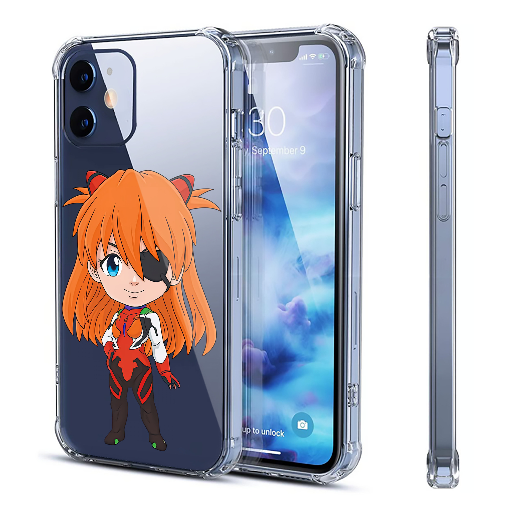 （画像用） EVA 新世紀エヴァンゲリオン 【iPhone 12シリーズ対応】透明スマホケース（クリアソフトケース）